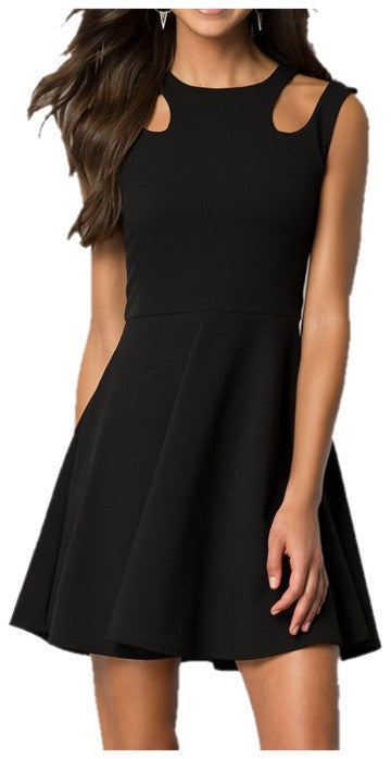 CC Sleeveless Dress with Cut Outs - Junior