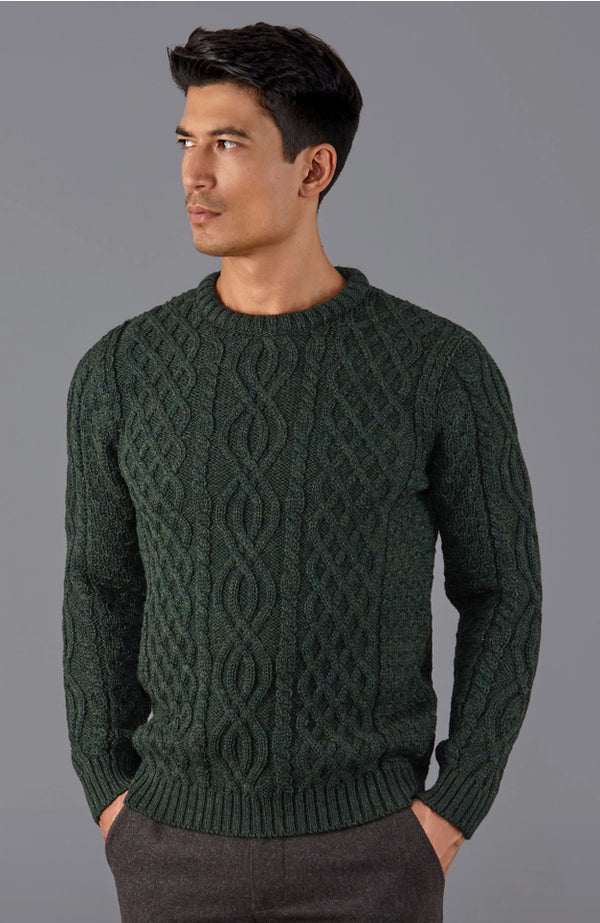 The Jarvis - Men's 100% Chunky Merino Wool Cable Jumper