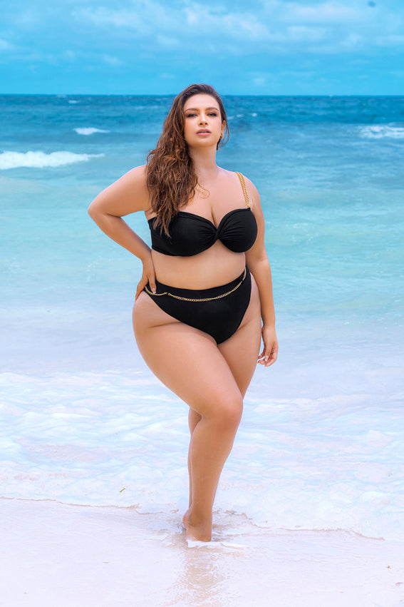 67002X One Piece Swimsuit Black - Plus Size