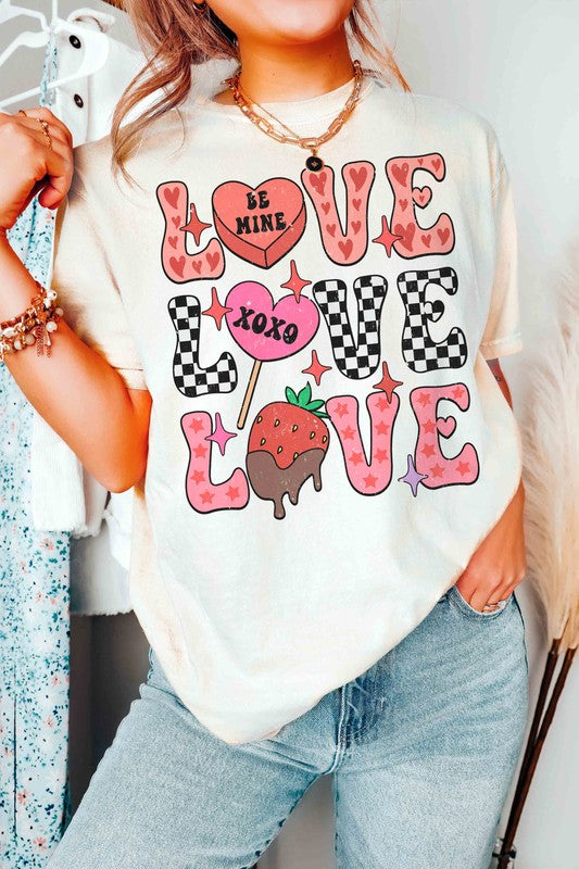 LOVE STACKED CANDIES Graphic T-Shirt