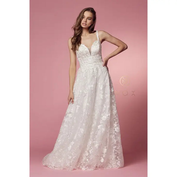 Nox Anabel Delicate Lace A-Line Bridal Gown