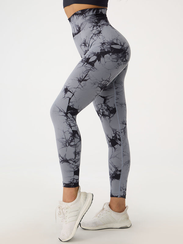 Printed High Waist Activewear Fitness Pants