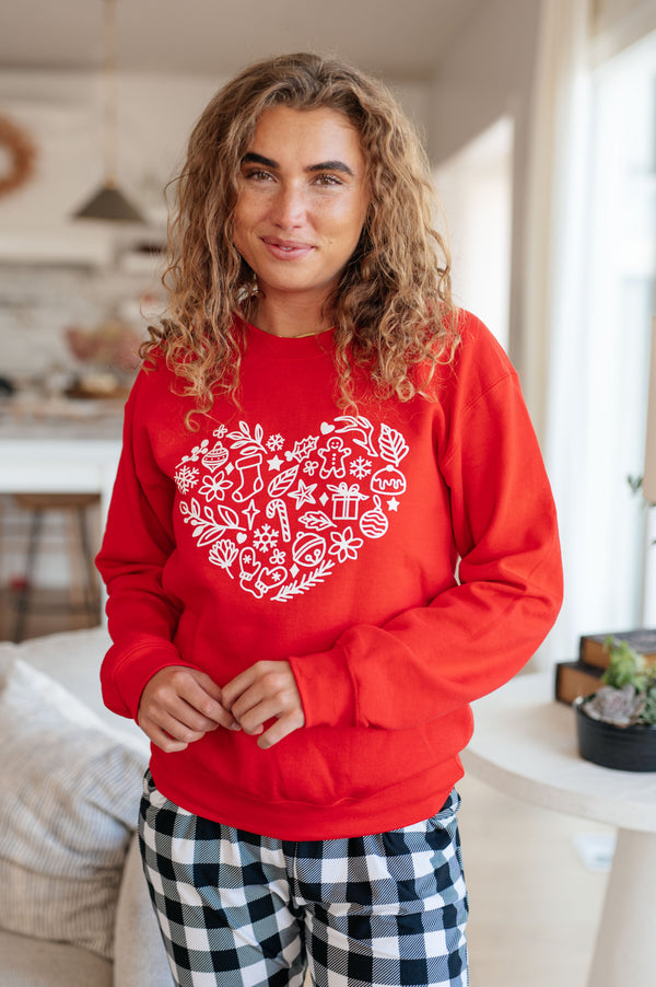 Holiday Heart Sweatshirt - Full Size