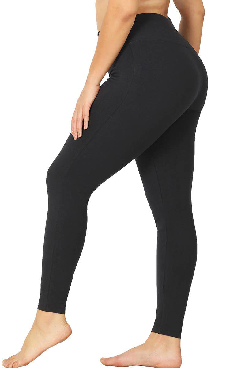 Tummy Control Shaping Leggings in Black - Bit of Swank