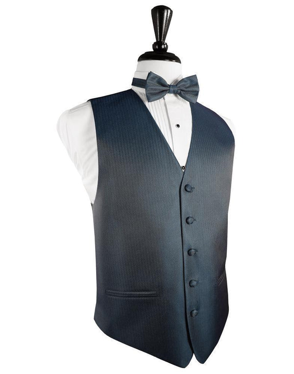 Herringbone Tuxedo Vest - Variation C